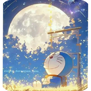 🥰 emoji 🍃 Doremon @wind141 Telegram sticker 6 of 59