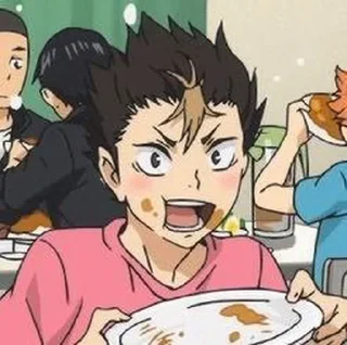 🤎 emoji nishinoya yuu by pinterest Telegram sticker 18 of 25