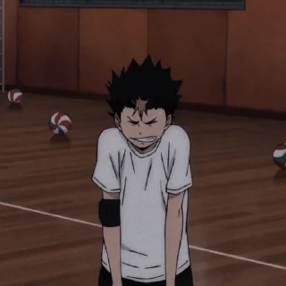 🤎 emoji nishinoya yuu by pinterest Telegram sticker 22 of 25