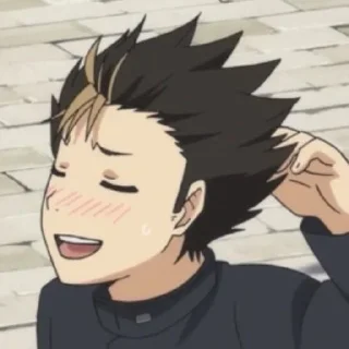 🤎 emoji nishinoya yuu by pinterest Telegram sticker 12 of 25