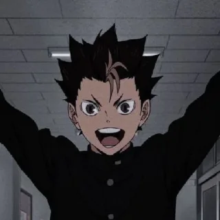 🤎 emoji nishinoya yuu by pinterest Telegram sticker 10 of 25