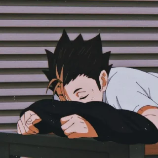 🤎 emoji nishinoya yuu by pinterest Telegram sticker 20 of 25