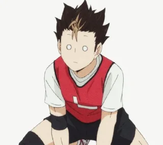 🤎 emoji nishinoya yuu by pinterest Telegram sticker 23 of 25