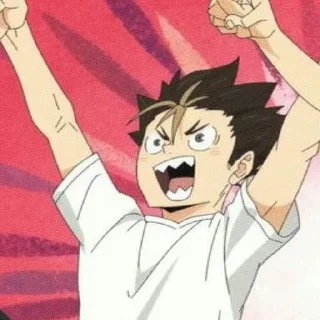 🤎 emoji nishinoya yuu by pinterest Telegram sticker 16 of 25