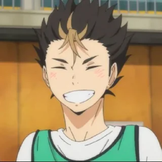 🤎 emoji nishinoya yuu by pinterest Telegram sticker 8 of 25