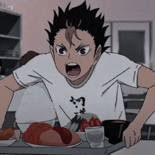 🤎 emoji nishinoya yuu by pinterest Telegram sticker 17 of 25
