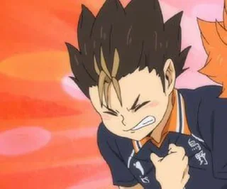 🤎 emoji nishinoya yuu by pinterest Telegram sticker 21 of 25