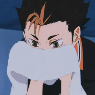 🤎 emoji nishinoya yuu by pinterest Telegram sticker 19 of 25