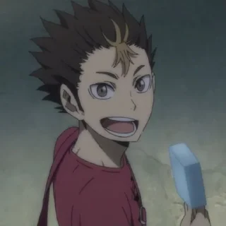 🤎 emoji nishinoya yuu by pinterest Telegram sticker 11 of 25