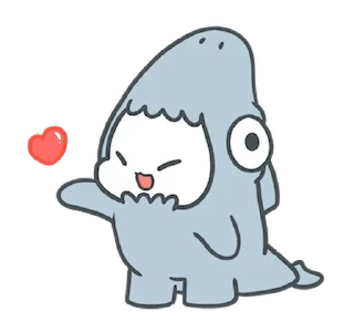 🦈 emoji ᅠ      ೀ  @ch2rie  ◌  @stikie  ྀ Telegram sticker 5 of 24