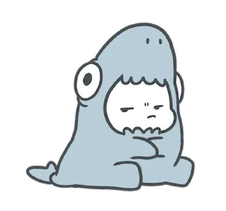 🦈 emoji ᅠ      ೀ  @ch2rie  ◌  @stikie  ྀ Telegram sticker 3 of 24