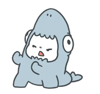 🦈 emoji ᅠ      ೀ  @ch2rie  ◌  @stikie  ྀ Telegram sticker 8 of 24