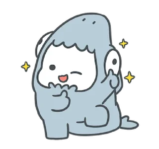 🦈 emoji ᅠ      ೀ  @ch2rie  ◌  @stikie  ྀ Telegram sticker 6 of 24