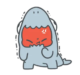 🦈 emoji ᅠ      ೀ  @ch2rie  ◌  @stikie  ྀ Telegram sticker 1 of 24