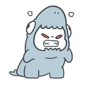 🦈 emoji ᅠ      ೀ  @ch2rie  ◌  @stikie  ྀ Telegram sticker 2 of 24