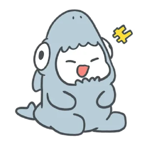 🦈 emoji ᅠ      ೀ  @ch2rie  ◌  @stikie  ྀ Telegram sticker 7 of 24