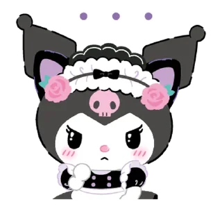⭐ emoji Kuromi Tsundere Cafe @deazzle Telegram sticker 20 of 40