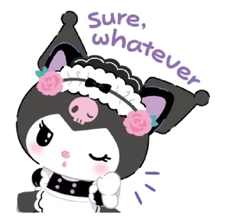 ⭐ emoji Kuromi Tsundere Cafe @deazzle Telegram sticker 4 of 40
