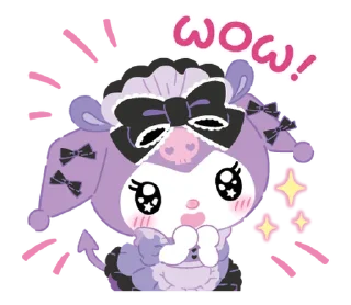 ⭐ emoji Kuromi Tsundere Cafe @deazzle Telegram sticker 6 of 40