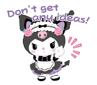 ⭐ emoji Kuromi Tsundere Cafe @deazzle Telegram sticker 18 of 40