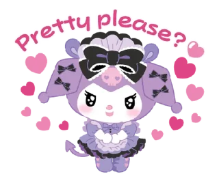 ⭐ emoji Kuromi Tsundere Cafe @deazzle Telegram sticker 9 of 40