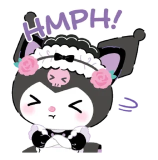 ⭐ emoji Kuromi Tsundere Cafe @deazzle Telegram sticker 23 of 40