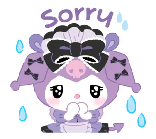 ⭐ emoji Kuromi Tsundere Cafe @deazzle Telegram sticker 22 of 40