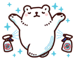 🙌 emoji 白白日記・stay safe everyone @bacbac_ch Telegram sticker 3 of 40