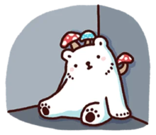 🍄 emoji 白白日記・stay safe everyone @bacbac_ch Telegram sticker 19 of 40