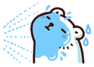 💦 emoji 白白日記・stay safe everyone @bacbac_ch Telegram sticker 18 of 40