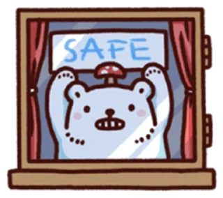😬 emoji 白白日記・stay safe everyone @bacbac_ch Telegram sticker 22 of 40