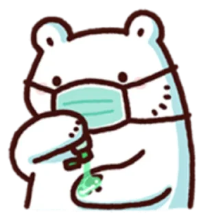 🤲 emoji 白白日記・stay safe everyone @bacbac_ch Telegram sticker 13 of 40