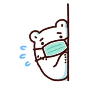 🥵 emoji 白白日記・stay safe everyone @bacbac_ch Telegram sticker 7 of 40