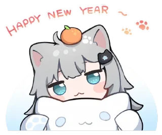 🍊 emoji Nachoneko! Telegram sticker 19 of 24