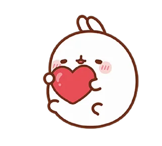 Sticker from Molang @eemojicombos