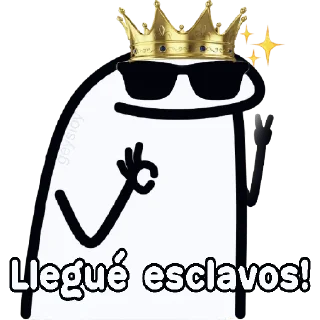 😀 emoji 😎Guapo poderoso 💪Flork Telegram sticker 21 of 22