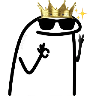 😀 emoji 😎Guapo poderoso 💪Flork Telegram sticker 22 of 22