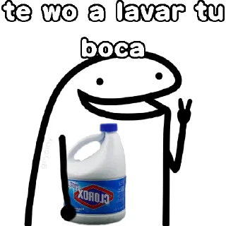 😀 emoji 😎Guapo poderoso 💪Flork Telegram sticker 16 of 22