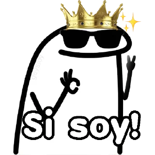 😀 emoji 😎Guapo poderoso 💪Flork Telegram sticker 20 of 22