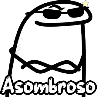 😀 emoji 😎Guapo poderoso 💪Flork Telegram sticker 3 of 22