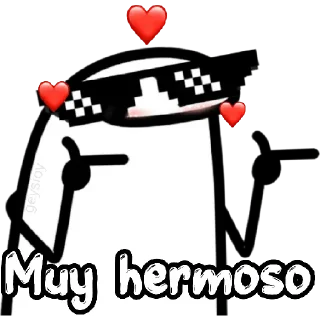 😀 emoji 😎Guapo poderoso 💪Flork Telegram sticker 4 of 22