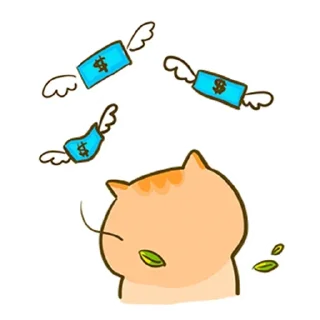 😰 emoji 摸摸熊：難道只有我虧錢.@cutemomobear Telegram sticker 14 of 79