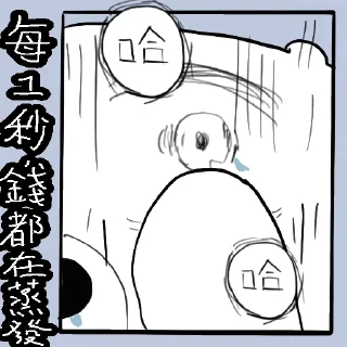 😕 emoji 摸摸熊：難道只有我虧錢.@cutemomobear Telegram sticker 15 of 79