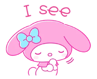 ⭐ emoji My Melody PINK! PINK! @deazzle Telegram sticker 21 of 40