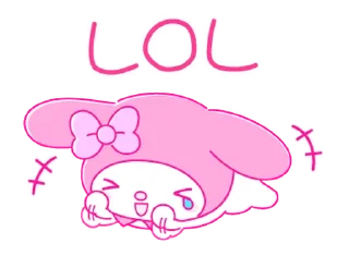 ⭐ emoji My Melody PINK! PINK! @deazzle Telegram sticker 20 of 40