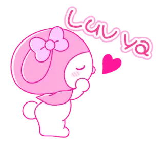 ⭐ emoji My Melody PINK! PINK! @deazzle Telegram sticker 10 of 40