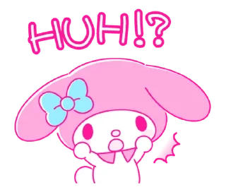 ⭐ emoji My Melody PINK! PINK! @deazzle Telegram sticker 17 of 40