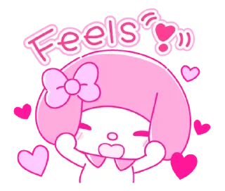 ⭐ emoji My Melody PINK! PINK! @deazzle Telegram sticker 9 of 40