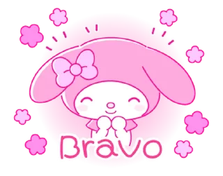 ⭐ emoji My Melody PINK! PINK! @deazzle Telegram sticker 8 of 40