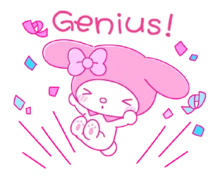 ⭐ emoji My Melody PINK! PINK! @deazzle Telegram sticker 13 of 40
